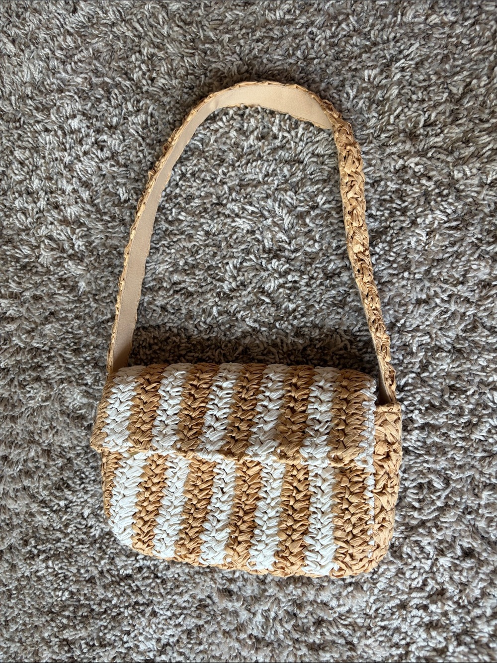 Anthropologie woven straw bag